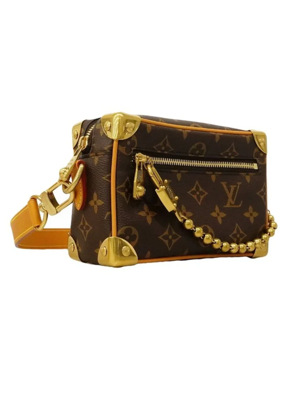 Louis Vuitton Shoulder Bag Monogram Archive Mini Soft Trunk Brown